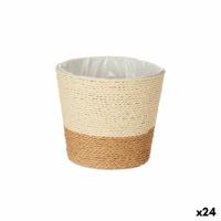 Bruin Touw Plastic 16 x 14,5 x 16 cm (24 Stuks)