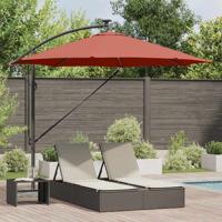 VidaXL Parasol terracotta 294 x 294 x 248 cm polyester en aluminium