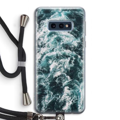 Zee golf: Samsung Galaxy S10e Transparant Hoesje met koord