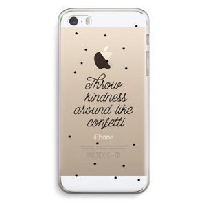 Confetti: iPhone 5 / 5S / SE Transparant Hoesje
