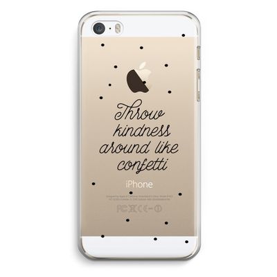 Confetti: iPhone 5 / 5S / SE Transparant Hoesje