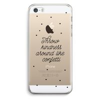 Confetti: iPhone 5 / 5S / SE Transparant Hoesje Confetti: iPhone 5 / 5S / SE Transparant Hoesje