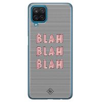 Samsung Galaxy A12 siliconen telefoonhoesje - Blah blah blah