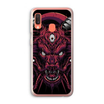 Hell Hound and Serpents: Samsung Galaxy A20e Transparant Hoesje