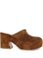 Gianvito Rossi mules Lyss 55 mm en daim - Marron