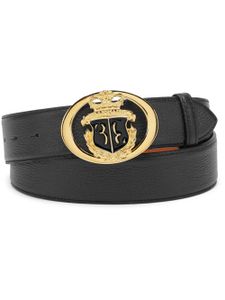 Billionaire ceinture en cuir à boucle logo - Noir