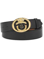 Billionaire ceinture en cuir à boucle logo - Noir - thumbnail