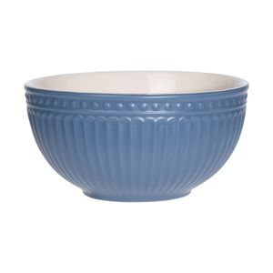Soepkommen/serveer schaaltjes - Roman Style - keramiek - D14 x H7 cm - nacht blauw - Stapelbaar