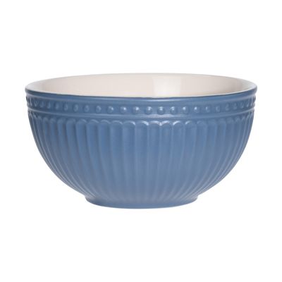 Soepkommen/serveer schaaltjes - Roman Style - keramiek - D14 x H7 cm - nacht blauw - Stapelbaar