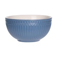 Soepkommen/serveer schaaltjes - Roman Style - keramiek - D14 x H7 cm - nacht blauw - Stapelbaar