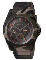 Horlogeband (Band + Kastcombinatie) Fossil FS5253 Onderliggend Silicoon Multicolor - thumbnail