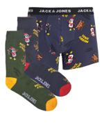 Jack & Jones Junior Jack & Jones Junior Kerst Ondergoed Giftbox Jongens Boxershort + Sokken JACPENGUIN - thumbnail