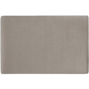 Zeller placemats lederlook - 1x - 45 x 30 cm - taupe - vegan leer - tafel onderleggers