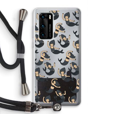 Zeemeermin: Huawei P40 Transparant Hoesje met koord