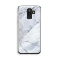 Witte marmer: Samsung Galaxy J8 (2018) Transparant Hoesje