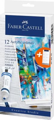 Acrylverf Faber-Castell 12 kleuren