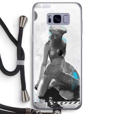 I will not feel a thing: Samsung Galaxy S8 Plus Transparant Hoesje met koord