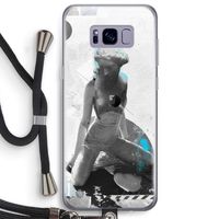 I will not feel a thing: Samsung Galaxy S8 Plus Transparant Hoesje met koord