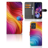 Book Case voor Motorola Moto G54 Regenboog - thumbnail