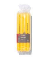 HEMA Lange huishoudkaarsen Ø2.2x29 - 12 stuks geel (geel)