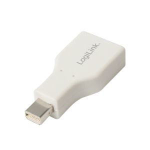 LogiLink CV0110 Mini Displayport DisplayPort Grijs kabeladapter/verloopstukje