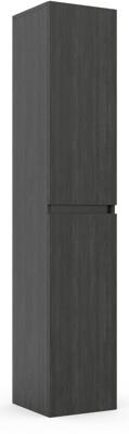 Saqu Gaia hoge kast rechts 35x34x180cm gebrand zwart