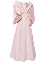 Gaby Charbachy robe longue à appliqué péplum - Rose