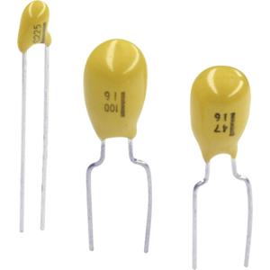 TANCAP CA42-334M035AB Tantaalcondensator THT 2.5 mm 0.33 µF 35 V 20 % (b x h) 4 mm x 14 mm 1 stuk(s)