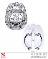 Zilveren politie badge