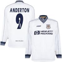 Pony - Tottenham Hotspur Retro Voetbalshirt 1996-1998 (Lange Mouwen) +