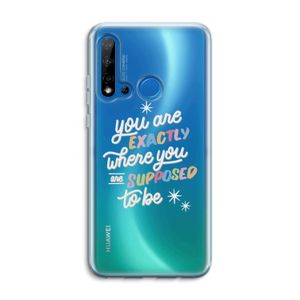 Right Place: Huawei P20 Lite (2019) Transparant Hoesje