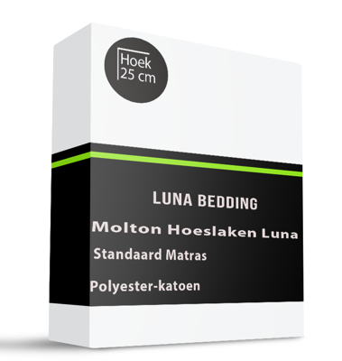 Molton Hoeslaken Luna - Standaard Matras - 2-PACK - 180x200 Cm - Luna Bedding Matrasbeschermer - Dekbed-Discounter.nl Molton Hoeslaken Luna - Standaard Matras - 2-PACK - 180x200 Cm - Luna Bedding Matrasbeschermer - Dekbed-Discounter.nl