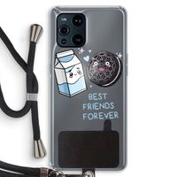 Best Friend Forever: Oppo Find X3 Transparant Hoesje met koord