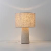 Tafellamp Melyro lino - E27-fitting - Linnen kap en voet - IP20 voor binnen