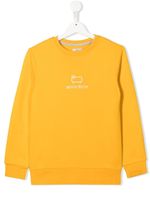 Woolrich Kids sweat à logo brodé - Jaune