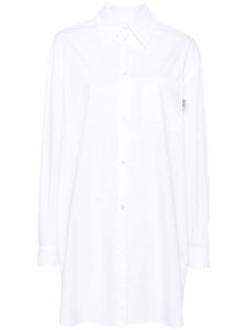 MOSCHINO JEANS robe-chemise en coton - Blanc