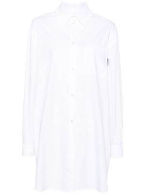 MOSCHINO JEANS robe-chemise en coton - Blanc