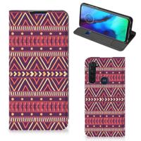 Motorola Moto G Pro | Hoesje met Magneet | Aztec Paars