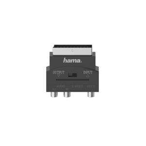 Hama S-Video / Cinch AV Adapter [1x S-video bus - 3x Cinch-koppeling] Zwart