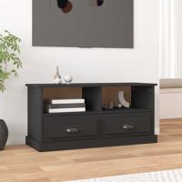 Tv-meubel 93x35,5x45 cm bewerkt hout zwart