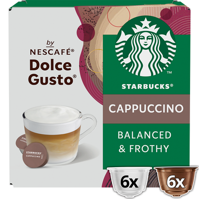 Starbucks Cappuccino by NESCAFÉ Dolce Gusto 12 Capsules Starbucks Cappuccino by NESCAFÉ Dolce Gusto 12 Capsules