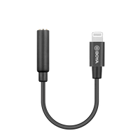 Boya BY-K3 3.5mm Female TRRS to Male lightning adapter cable