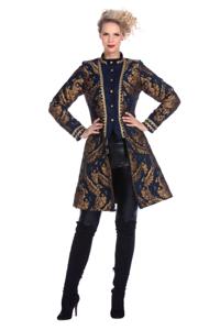 Brokaat jas blue luxe