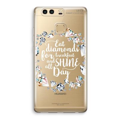 Diamonds: Huawei P9 Transparant Hoesje