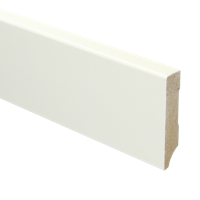 MDF Moderne plint 70x15 voorgelakt RAL9010 - lengte 240cm