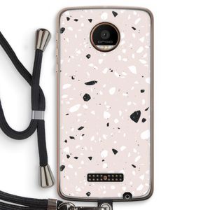 Terrazzo N°20: Motorola Moto Z Force Transparant Hoesje met koord