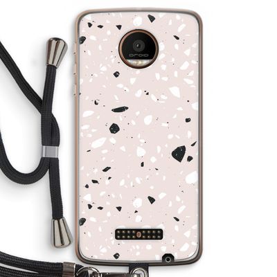 Terrazzo N°20: Motorola Moto Z Force Transparant Hoesje met koord