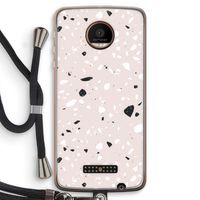 Terrazzo N°20: Motorola Moto Z Force Transparant Hoesje met koord