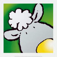 Kunstdruk Jean Paul Courtsey - Sheep 30x30cm Kunstdruk Jean Paul Courtsey - Sheep 30x30cm