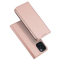 Dux Ducis - iPhone 15 Plus - Slim bookcase hoesje - Rose Goud